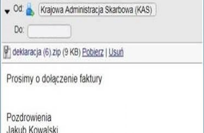 Krajowa Administracja Skarbowa ostrzega przed podszywającymi się pod nią hakerami.